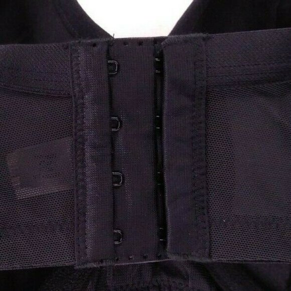 Lane Bryant Cacique Bra Backsmoother Full Coverage Nylon Blend Size 42F Black - Picture 5 of 7